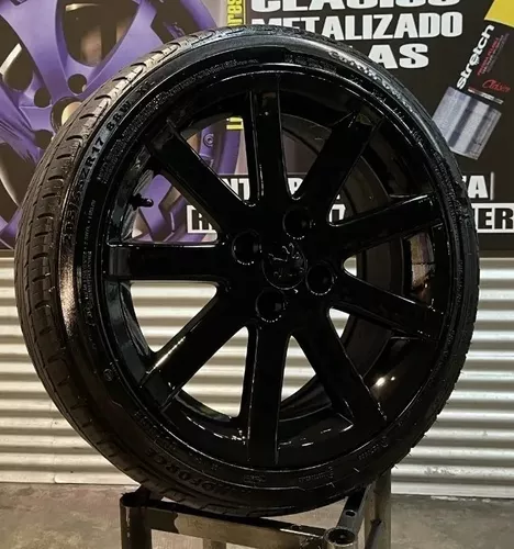 STRETCH NEGRO BRILLO
